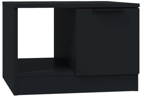 vidaXL Tavolino da Salotto Nero 50x50x36 cm in Legno Multistrato