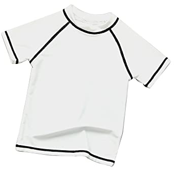 SWAUSWAUK Maglietta Nuoto Bambino 6-12 Anni - Maglietta Bagno Ragazzi Protezione UV UPF 50+ Manica Corta