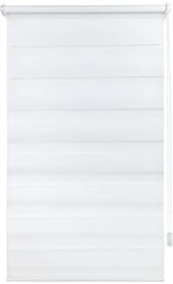 Qutsvosh Double Roller Blind with Clamp-On Brackets No Drilling Required, Blinds for and Doors,White
