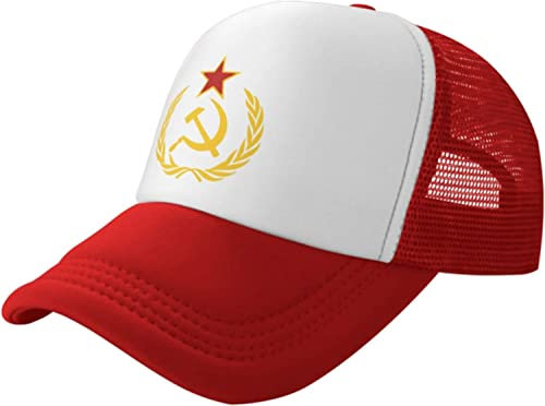 501 Baseball Cap Hammer Und Sichel Baseballmütze Unisex Baseballkappe Verstellbare Trucker Hut Für Außenbereich Outdoor Reisen