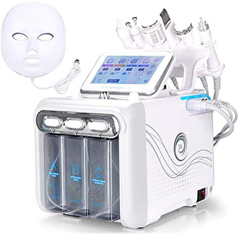 INKMEX 7 In 1 Water Oxygen Hydra-facial Machine With Led Mask Facial Deep Cleansing Peeling Hydro Dermabrasion Jet Peel Small Bubble Device