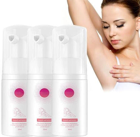 Haarentfernung Schaum, Bienenwachs Haarentfernungsspray - Haarentfernungsschaum, Enthaarungscreme Intimbereich Sensible Haut Für Frauen Und Männer (B*3)