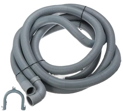LHSJYG Washing Machine Drain Hose 4M Wash Machine Dishwasher Drain Hose Outlet Water Pipe Flexible Extension 22mm With Bracket