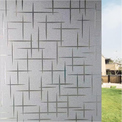 Fensterfolie Sonnenschutz 120 x 500 cm Sichtschutz Wärmeisolierung Blickdicht Sichtschutzfolie Scheibenfolie Fenster Sichtschutz Folie für Büro Und Haus, Stern