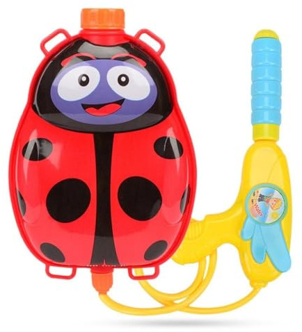 Martom Wasserpistole Mit Rucksack Schneemobil Bierdon, Kinder Spielzeug Spritz Pistole Mit Rücken Tank Wasser Spritze Soaker Spielzeug-Gewehr Pump Gun Geschenk