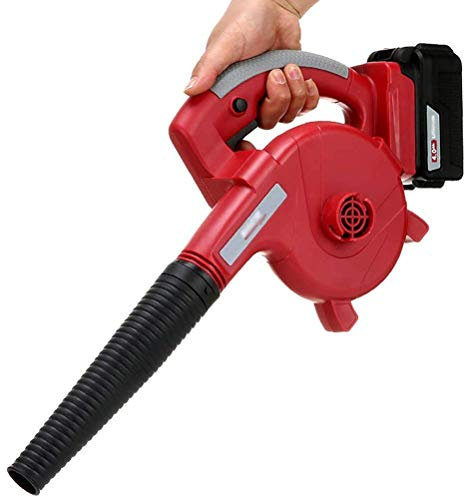 OZBME Blowers Convenient 2-In-1 Garden Blower, Electric Leaf Blower And Vacuum & Shredder Lightweight Stepless Speed Change TDF (2.0ah 2×battery)