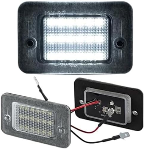 Vuzmode 2PCS LED License Plate Light Car Rear Number Plate Lamps, for Land, for Rover, Discovery 1 1994-1999 Discovery 2 1999-2004 LED Rear Taillight Car Plate Illumination