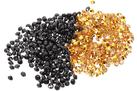 HOLIDYOYO 2paquete Gemas Decorativos Acrílicos de Negro Punta Afilada Gemas de Imitación para Jarrones de Relleno Adornos de Ropa Manualidades de Bricolaje Decoración de Fiesta