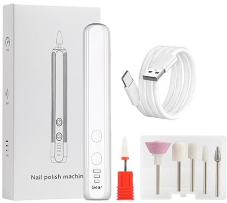 Archivo De Uñas Eléctrico Para Acrílicas | Conjunto Archivos Eléctricos | Herramienta Cuidado Del Pie A Mano Taladro Portátiles Compactos Acrílico, Gel