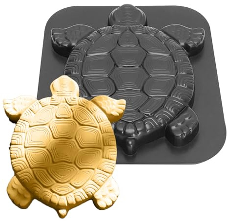 manhegari Forma per pietre di calpestio, pietra di cemento, a forma di tartarughe – progetti artigianali con per tartarughe, per pavimentazione, sentieri in giardino, terrazze, prato