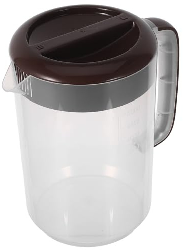 BIUDECO Jarra de Agua de Gran Capacidad 5 Litros Tapa Material PP Resistente y Grueso Jarra Medidora para Bebidas Frías Zumos y Té Helado Recipiente Adecuado para Nevera y Uso