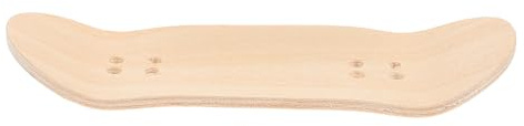 CVUTOVO Fingerboard Deck aus Ahornholz 34mm Fingerskateboard Ersatz Board Natürliches Holz Inkl Werkzeug Finger Skateboard für Skate Tricks Partygeschenke