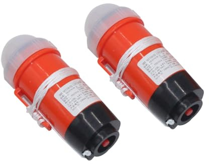 stroboscopiche marine – 1,28 Ah, luce di salvataggio | Luce stroboscopica subacquea LED a batteria, autoilluminanti per esterni
