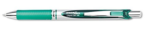 Pentel EnerGel XM BL77 Gelschreiber mit Druckmechanik, grün (1 Stück)