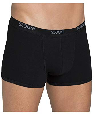 Sloggi Basic Short 2P, Boxer Uomo, Nero (Black), 7