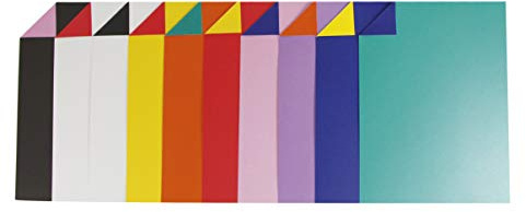 Maildor 453199C Bastelkarton (Packung mit 25 Bastelkarton, 2-farbig, 50 x 65cm, 150g, ideal für für Bastelaktivitäten) 1 Pack, farbig sortiert