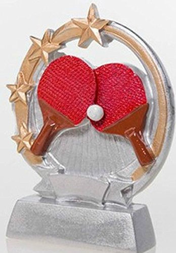 RaRu Tischtennis-Pokal Resin-Figur mit Wunschgravur