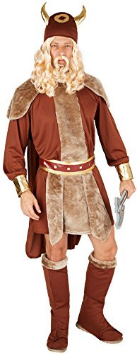 dressforfun tectake Herrenkostüm Winkinger | Wildes Gewand mit Umhang | inkl. Gürtel + Hut und Stiefelstulpen (L | Nr. 301361)