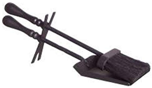 RECOGEDOR LIMPIEZA CHIMENEA +ESCOBA 38CM