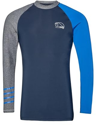 Protest Radwell Rashguard para Hombre, Hombre, Ground Blue, XS