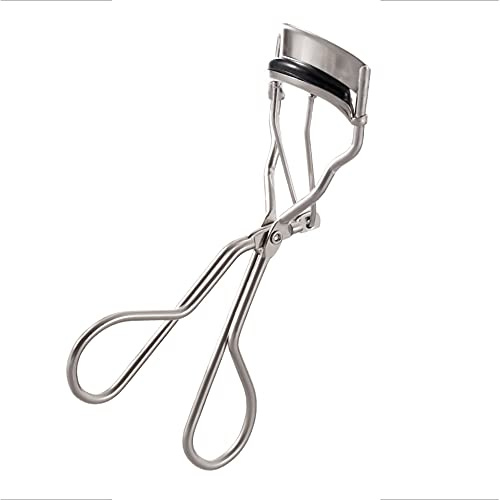 SagaSave 1 recourbe-cils classique, design à ressort, pas de pincement ni de tirage, boucle supplémentaire, argenté