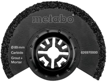 Metabo Segmentsägeblatt Classic (inkl. Fugen/Spachtel, HM, Ø 89 mm, Multi-Fit Aufnahme, Zubehör für Multitool) 626970000