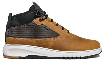 Geox Botas de tobillo U Aerantis 4x4 B ABX para hombre, Ochre Dk Coffee, 41 EU