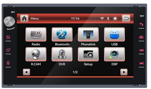 Autoradio mit Drahtlos Carplay/Android Auto für VW lbiza 6L Fox Polo Passat Golf Jetta MK3 MK4 Sharan T5 MULTIVAN Transport SEAT Skoda mit IPS Touchscreen/Bluetooth/FM/AM/USB