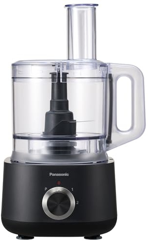 Panasonic Food Processor, Electric Vegetable Choppers for Speedy Food Prep, 5 Attachments to Shred, Whip, Mince, Chop, Grind, Shred, and Slice, 10-cup Bowl Capacity, Small Kitchen Appliances - MK-F511