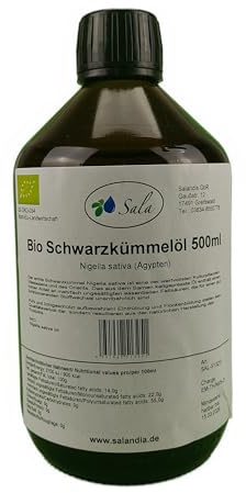 Sala Schwarzkümmelöl kaltgepresst BIO (500 ml Glasflasche)