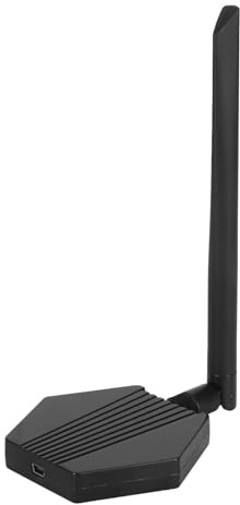 Adaptador WiFi USB Inalámbrico para PC, Banda Dual 2.4G 5G, Alta Velocidad 300Mbp, Dongle WiFi Adaptador de Red de Antena Externa de Alta Ganancia para PC Portátil de Escritorio