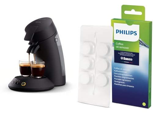 Philips Senseo Original Plus Kaffeepadmaschine & Domestic Appliances CA6704/10 Kaffeefettlöse-Tabletten für Kaffeevollautomaten, Weiß, Einheitsgröße