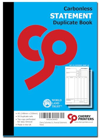 Cherry Durchschreibebuch, selbstdurchschreibend, NCR, A5, 50 Sets, hochwertiges Papier