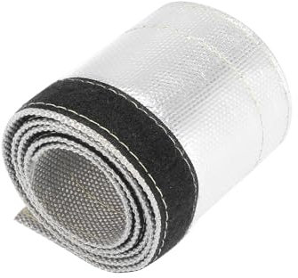 Enveloppe D'échappement Manchon de protection thermique for voiture, gaine aluminisée, manchon de protection isolé, manchon de protection for fil thermique, conduites de carburant, protection thermiqu