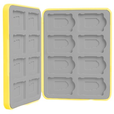 SD Card Storage Memory Card Case for SD/TF Cards, Switch Games Storage, Switch Games Cases Storage, Magnetic Closure, with 16 Game Card Slots and 16 Micro SD Cards