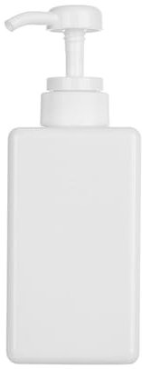 650ml Square Clear Bottle Liquid Soap Whipped Mousse Points Bottling Shampoo Lotion Shower Gel Pump Bottlesnding Soap Dispenser(White-250ml)