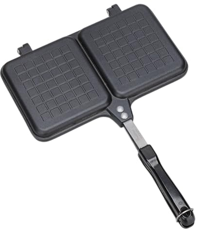 Hot Sandwich Maker – Double Panel Stove Grill, Non-Stick Bread Toaster | Portable Handle, Cheese Griller Press, Camping Cooking Tool, BBQ Accessory for Breakfast, Kitchen, Outdoor Toasted Sandwiches