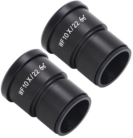Haofy Dauerhaftes 10 -facher Weitwinkel -Mikroskop Okular mit Fortschrittlicher Optischer Beschichtung für eine Detaillierte Untersuchung, 2pcs