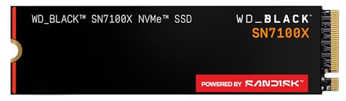 WD_BLACK SN7100X NVMe SSD 2TB (up to 7,250 MB/s read speeds, officially licensed for ROG Xbox Ally (X) & PC, PCIe Gen4, SANDISK TLC 3D CBA NAND, 1 Month Xbox Game Pass Ultimate) POWERED BY SANDISK