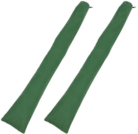 GLEAVI Bolsas de Arena Antiinundación Reutilizables 2 Piezas Tubo Reforzado de Lona 19X150 CM Protección contra Lluvia y Viento para Puertas Garajes y Sótanos