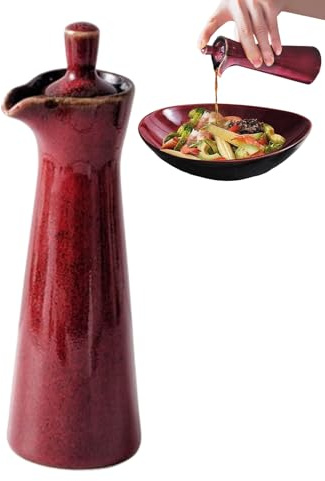 Recipiente para salsa de soja - Dispensador de cerámica japonesa de 120 ml, botella de de oliva, tarro de condimentos para | Accesorio de mesa de comedor para cocina, cocina, condimentos