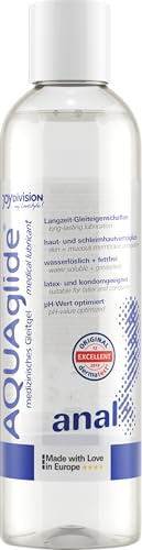 JOYDIVISION AQUAglide ANAL 300 ml – Lubricante premium a base de agua, extra viscoso para sexo anal | Dermatológicamente testado y suave para la piel | Sin perfume, colorantes ni parabenos
