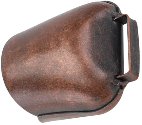 BUTIFULSIC Campanello per Collare per Cani e Animali da Fattoria in Bronzo Spesso, Piccolo Campanello Rustico Rosso Rame, Campanelli Resistenti per Mucche e Pecore ad Uso Esterno