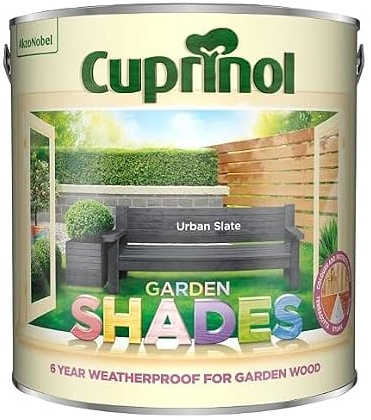 Urban Slate Garden Shades Matt Wood Treatment 1L | Exterior Wood Paint and Protector | Matt Finish for Sheds Fences Garden Furniture and Outdoor Timber