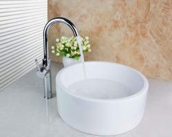 GOWE Gourd Artistic Wash Basin Counter Hand Paint Color Washbasin Ceramic Sink Brass Mixer Tap Faucet Basin