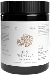 Pilze Wohlrab - Tremella Bio Pulver - 100 g - Mikrofeines Vitalpilze Pulver - Höchste Bio-Qualität