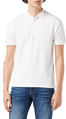 Fruit of The Loom Herren Regular Fit Poloshirt Premium 632180, Einfarbig, Gr. Medium, Weiß (Weiß 30)