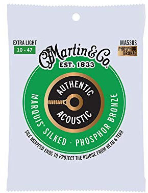 MARTIN Authentic acustica – SP – seta Extra Light ( 10-47 ) Phosphor Bronze, Set singolo