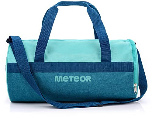 meteor Sporttasche Kinder 25L runde Tasche Gym Tasche Herren schwimmtasche Reisetasche Urlaubstasche klein Fitnesstasche Kindertaschen Schule-Taschen turntasche Jungen