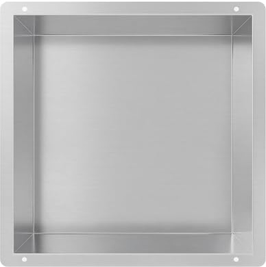 Neodrain Wandnische Dusche Edelstahl Duschnische Randlos 30 x 30 cm Einzelregal Lagerung für Badezimmer, Gebürstet